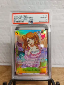 PSA 10 Charlotte Pudding (R) OP03-112 Pillars Of Strength One Piece - Image 1