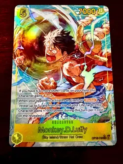 Monkey D. Luffy (Alt Art) OP15-119 SEC Adventure on KAMI's Island ENGLISH OP15 - Image 1