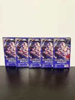 One Piece The Azure Sea’s Seven OP-14 & EB-04 Five 5 Booster Packs Lot English B - Image 1
