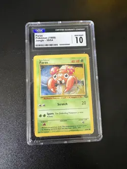Pokemon Unlimited Jungle Paras 59/64 CGC 10 - Image 1