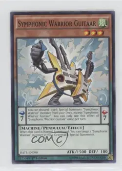 Symphonic Warrior Guitaar 1st Ed. YuGiOh Raging Tempest #RATE-EN090 - Image 1