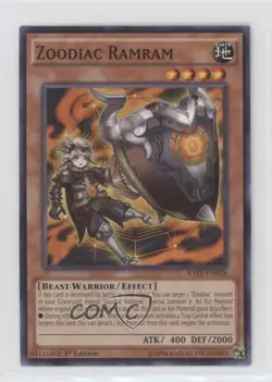 Zoodiac Ramram 1st Ed. YuGiOh Raging Tempest #RATE-EN018 - Image 1