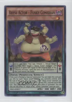 Super Rare - Abyss Actor Funky Comedian 1st Ed. YuGiOh Destiny Soldiers - Image 1