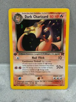 Pokemon Dark Charizard 4/82 Team Rocket 1st Edition Holo Rare - Image 1