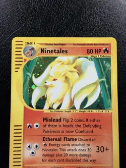 Ninetales 21/165 Holo Rare Expedition Base Set Pokemon Holo With Swirl🌀 MP - Image 2