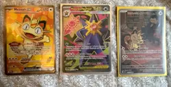 Pokemone Perfect Order Team Rocket Meowth Mega Meowth ex Mega Starmie Ex - Image 1