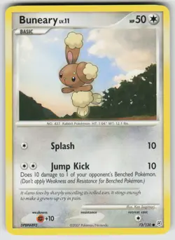 Buneary 73/130 Common Diamond & Pearl Pokemon Moderately Played - Image 1