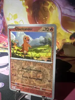 Charmander 004/165 Reverse Holo SV: Scarlet & Violet 151 Pokemon TCG NM - Image 2