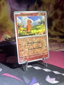 Charmander 004/165 Reverse Holo SV: Scarlet & Violet 151 Pokemon TCG NM - Image 3