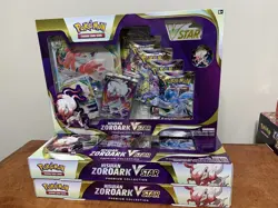 Lot Of 3 Pokemon TCG Hisuian Zoroark VSTAR Premium Collection Box Sealed - Image 1