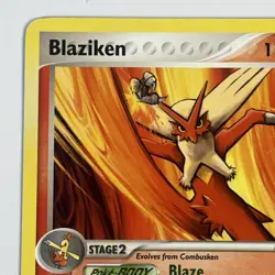 Blaziken Non Holo 1/106 EX Emerald Pokemon Trading Card - Image 2