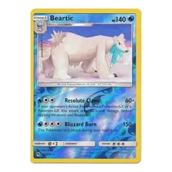 Beartic 62/214 Reverse Holo Lost Thunder Pokemon Card - NM - Image 1