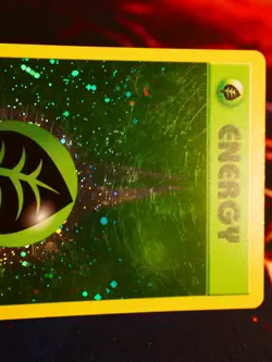 MP/HP Pokemon GRASS ENERGY Card 2002 ENERGIZE YOUR GAME Set Reverse Holo Promo#5 - Image 2