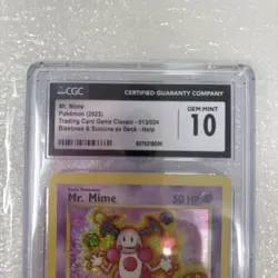 Pokemon TCG Mr. Mime Holo 2023 Trading Card Game Classic 013/034 CGC Gem Mint 10 - Image 4