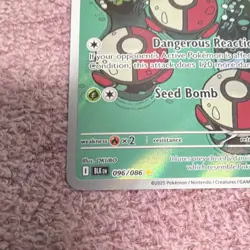 Pokemon Amoonguss Holo Rare 120 HP 096/086 BLK EN English Card 2025 - Image 2