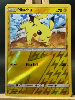 Pikachu Reverse Holo Pokemon Trading Card Game SM - Unbroken Bonds 54/214 NM - Image 1