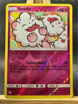 Swirlix Reverse Holo Pokemon Trading Card Game SM - Cosmic Eclipse 153/236 NM - Image 1