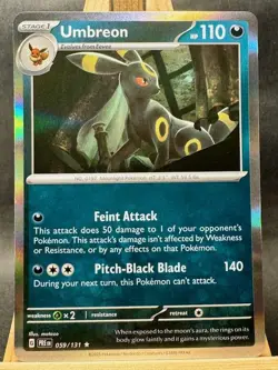 Umbreon Rare Holo Pokemon Trading Card Game SV: Prismatic Evolutions 059/131 NM - Image 1