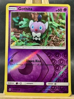 Gothita Reverse Holo Pokemon Trading Card Game SM - Guardians Rising 52/145 NM - Image 1