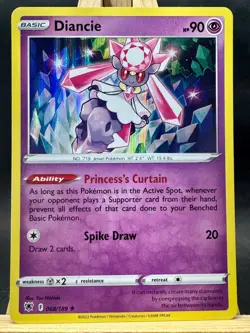 Diancie Holo Rare Pokemon Trading Card Game SWSH10: Astral Radiance 068/189 NM - Image 1