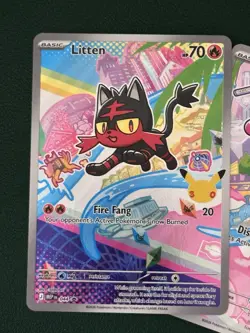 Pokemon First Partner Rowlet Litten Popplio Cards 043-045 - Image 3
