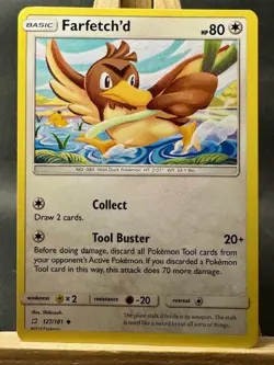 Farfetch'd Uncommon Pokemon Trading Card Game Sun & Moon - Team Up 127/181 NM - Image 1