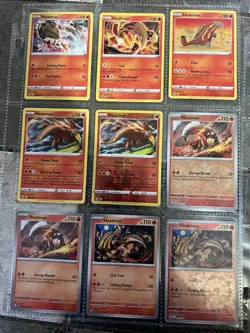 Pokemon TCG Fire-Type Card Lot – Cards Cyndaquil Heatmor Typhlosion - Image 5