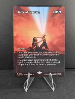 Force of Negation M 0013 Borderless-MTG: Avatar TLA-Regular Finish - Image 1