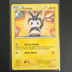 Pokemon TCG Emolga 49/113 Legendary Treasures Basic 70HP Uncommon Regular - Image 1