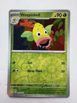 Weepinbell 70/165 Reverse Holo Common 151 Pokemon NM - Image 1