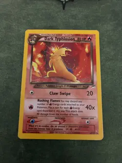 2002 Dark Typhlosion 010/105 Holo Rare Unlimited Holo HP Neo Destiny Pokemon - Image 1
