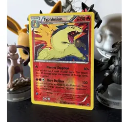 Pokemon TCG Typhlosion Reverse Holo Rare Breakthrough Stage 2 150 HP 20/162 LP - Image 1