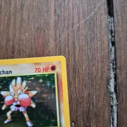 Hitmonchan 7/102 MP Pokemon Holo Base Set Vintage Wizards Era Pokemon TCG - Image 4