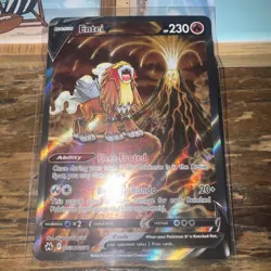Pokemon TCG Entei V GG36/GG70 Crown Zenith Galarian Gallery Holo Full Art - Image 1