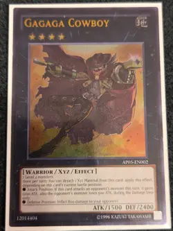 Yugioh! NM Gagaga Cowboy - AP05-EN002 - Ultimate Rare - Unlimited Edition - Image 1