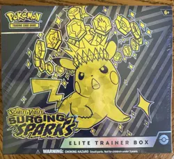 Pokemon TCG Surging Sparks Elite Trainer Box - SV08 Factory Sealed - Image 1