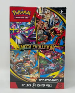 Pokemon Mega Evolution TCG (ME01) Booster Bundle New Factory Sealed! 6 Packs! - Image 1