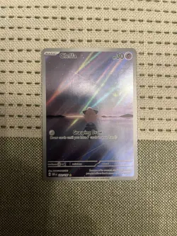 Cleffa Pokemon TCG Full Art Illustration Rare Holo Obsidian Flames 202/197 - Image 1