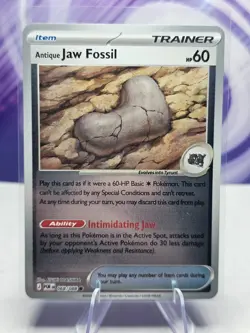 Antique Jaw Fossil 068/088 Common Perfect Order Pokemon Reverse Holo NM - Image 1