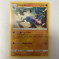 Pokemon - Lucario 117/236 - Unified Minds - Non Holo Rare - Near Mint - Image 1