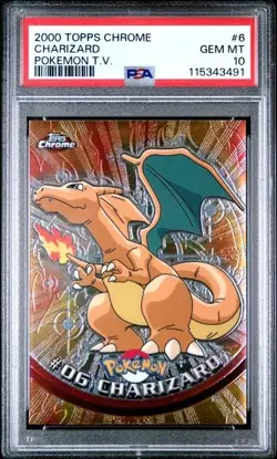 2000 TOPPS CHROME POKEMON TV COMPLETE 78 CARD SEQUENTIAL SET - CHARIZARD PSA 10 - Image 2