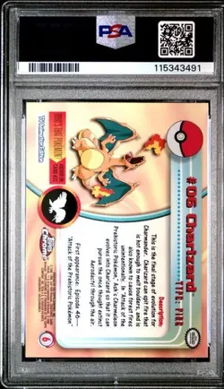 2000 TOPPS CHROME POKEMON TV COMPLETE 78 CARD SEQUENTIAL SET - CHARIZARD PSA 10 - Image 3