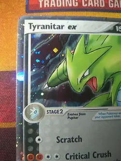 Pokemon TCG Tyranitar EX Cosmos Holo Ultra Rare Card 17/17 Pop Series 1 LP NM - Image 4