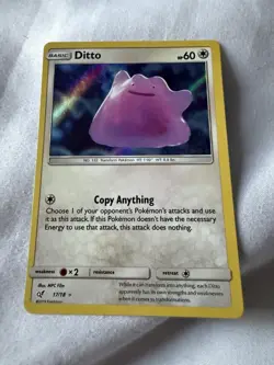 Pokemon TCG Ditto Card Detective Pikachu Holo, Card 17/18 - Image 1