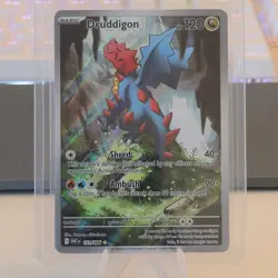 Druddigon 151/086 Illustration Rare Pokemon Card White Flare - Image 1