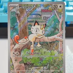Meowth #106/094 Illustration Rare Phantasmal Flames Pokemon Card NM TCG - Image 2