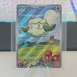 Cottonee 090/086 Illustration Rare White Flare Pokemon Card TCG NM - Image 1