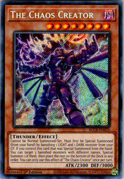 The Chaos Creator (BLCR-EN070) - Secret Rare - 1st Edition Card English NM - Image 1