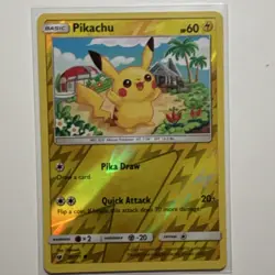 Pokemon Pikachu Reverse Holo 30/111 SM Crimson Invasion 60 HP English - Image 1