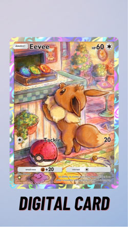 Eevee Full Art Genetic Apex Pokemon TCG Pocket Trade 1 Star ⭐ (English) - Image 1
